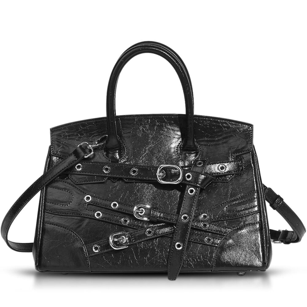 4961 Tote Bag  Leather Backpack Belt Design Large Capacity Handbag